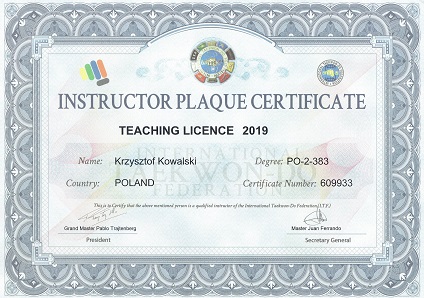 ITF Instructor plaque 2019-kopia