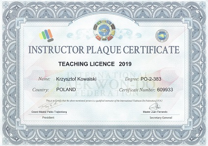 ITF Instructor plaque 2019-kopia